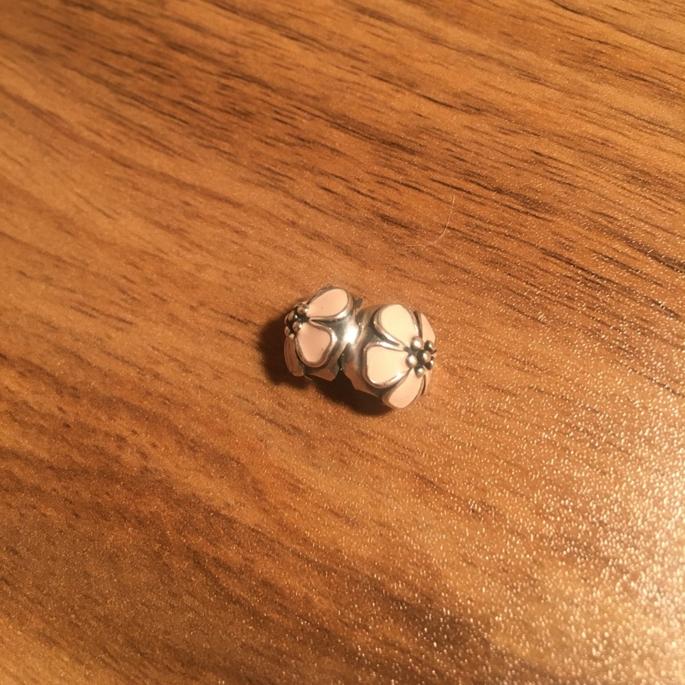 Pandora Pink Flower Charm Clasp